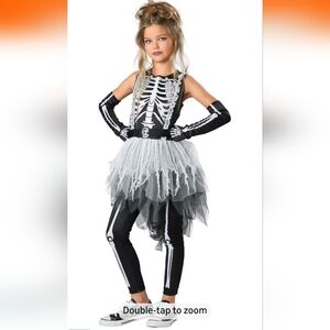 Ghostly Skeleton Girl's Costume